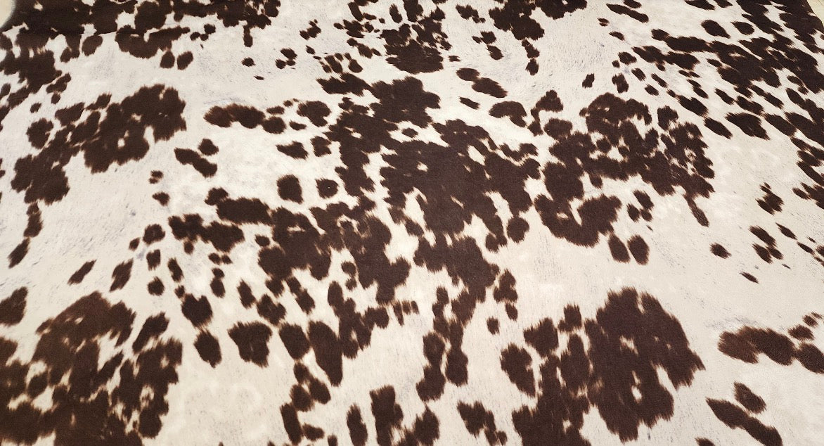 Faux Cowhide Bandana Hat